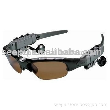 Digital Music Sunglasses (Grey) -- Unique Flexible Nylon Material